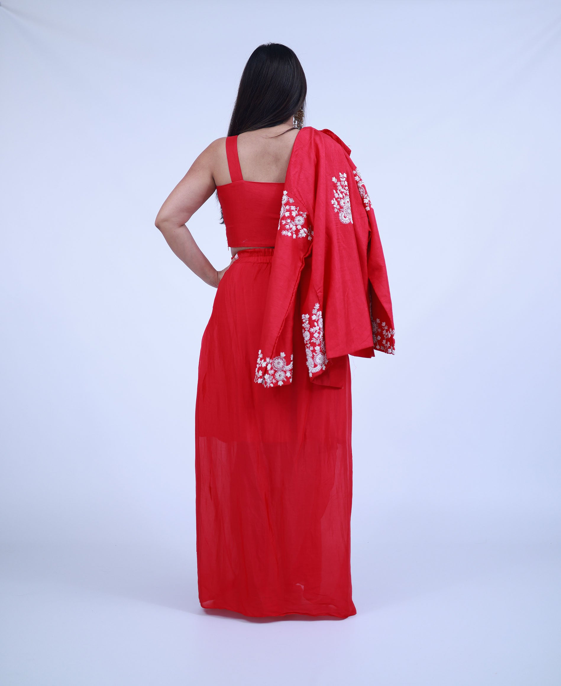 Pink 3 Piece Indo-Western with Jacket