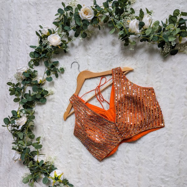 Orange Real Mirror Blouse