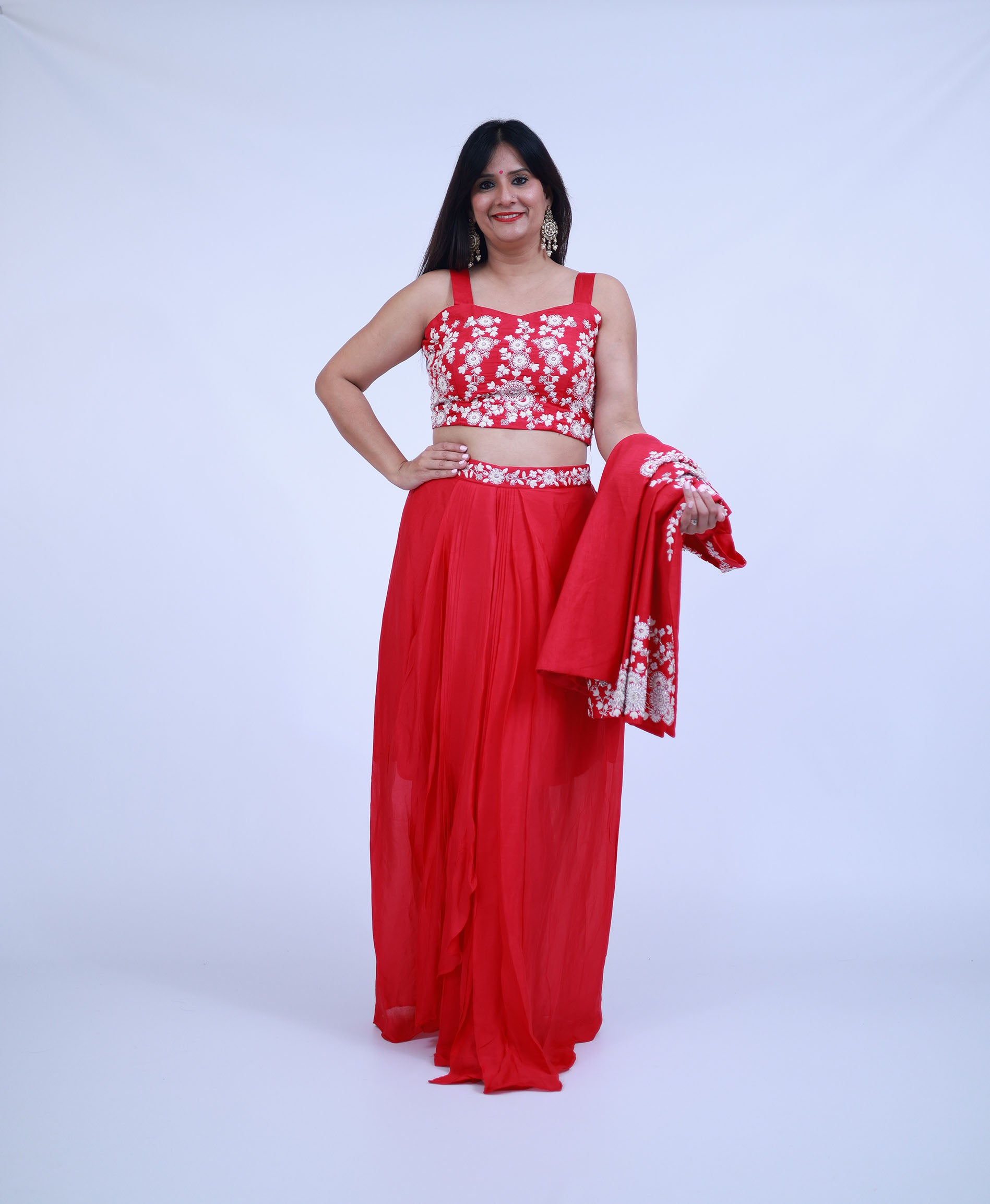 Pink 3 Piece Indo-Western with Jacket